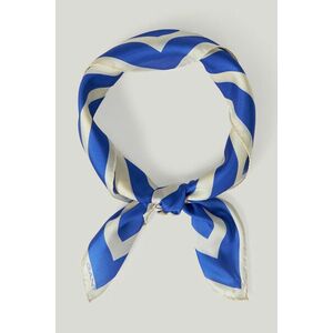 SÁL GANT STRIPE PRINT SILK SCARF PERFECT BLUE kép