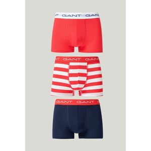 ALSÓNEMŰ GANT STRIPE TRUNK 3-PACK BRIGHT RED kép