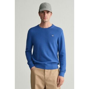 PULÓVER GANT STRUCTURED COTTON C-NECK RICH BLUE kép