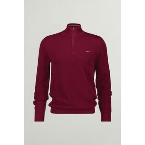 PULÓVER GANT COTTON PIQUE HALFZIP RICH WINE kép