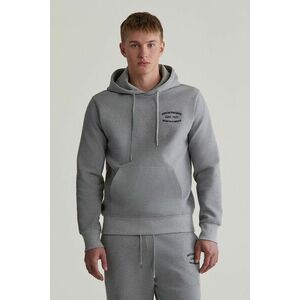 MELEGÍTŐ FELSŐ GANT SMALL GRAPHIC SWEAT HOODIE GREY MELANGE kép