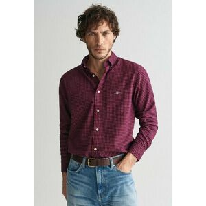 ING GANT REG MICROCHECK FLANNEL SHIRT WINE RED kép