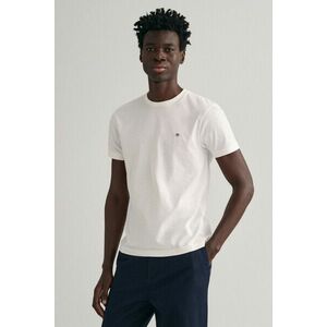 PÓLÓ GANT SLIM SHIELD SS T-SHIRT WHITE kép