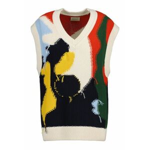 MELLÉNY GANT DECONSTRUCTED VEST MULTICOLOR kép