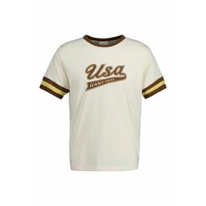 PÓLÓ GANT USA FANCY T-SHIRT CREAM kép