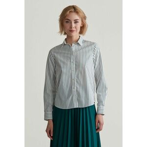 ING GANT REG POPLIN STRIPED SHIRT DEEP FOREST kép