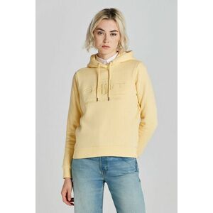 MELEGÍTŐ FELSŐ GANT REG TONAL SHIELD HOODIE DUSTY LIGHT YELLOW kép