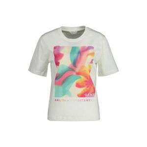 PÓLÓ GANT RELAXED FLORAL GRAPHIC SS T-SHIRT EGGSHELL kép