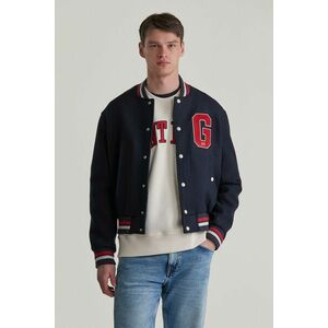 DZSEKI GANT WOOL MIX VARSITY JACKET EVENING BLUE kép