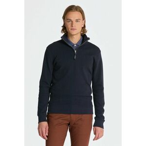 MELEGÍTŐ FELSŐ GANT WAFFLE TEXTURE HALF ZIP EVENING BLUE kép