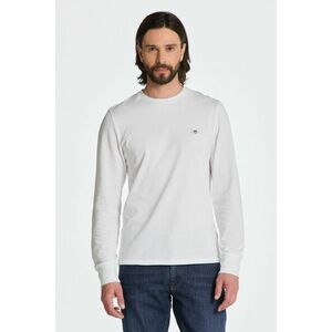 PÓLÓ GANT SLIM PIQUE LS T-SHIRT WHITE kép