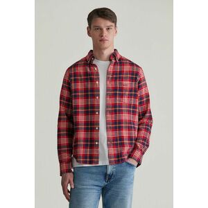 ING GANT REG FLANNEL PLAID SHIRT RUBY RED kép