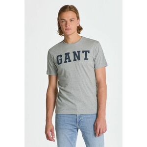 PÓLÓ GANT MD. GANT SS T-SHIRT GREY MELANGE kép