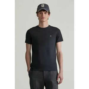 PÓLÓ GANT SLIM SHIELD SS T-SHIRT BLACK kép