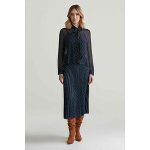 SZOKNYA GANT DOT PRINT PLEATED SKIRT EVENING BLUE kép