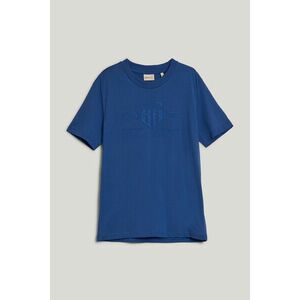 PÓLÓ GANT REG TONAL SHIELD SS T-SHIRT RICH BLUE kép