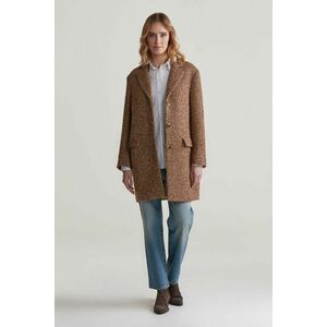 KABÁT GANT HERITAGE HERRINGBONE COAT CACAO kép