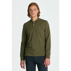 PÓLÓ GANT REG SHIELD LS PIQUE RUGGER JUNIPER GREEN kép