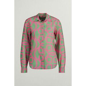 ING GANT REG MONOGRAM PRINT CTN SILK SHIRT PERKY PINK kép