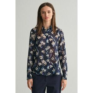 ING GANT REG FLORAL PRINT COTTON SILK SILK EVENING BLUE kép