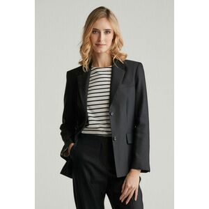 ZAKÓ GANT SLIM STRETCH LINEN BLAZER BLACK kép