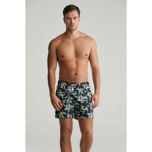 FÜRDŐRUHA GANT TROPICAL LEAVES PRINT SWIM SHORTS EVENING BLUE kép