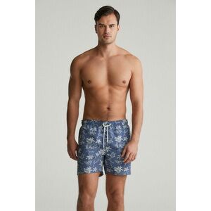 FÜRDŐRUHA GANT ISLAND PRINT SWIM SHORTS DUSTY NAVY kép