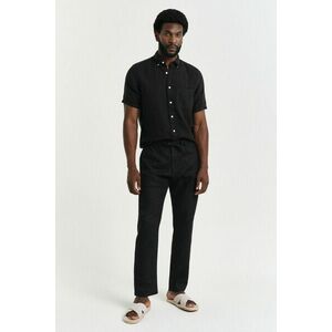 NADRÁG GANT RELAXED LINEN DS PANTS BLACK kép