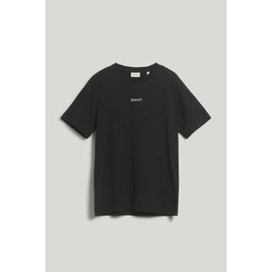 PÓLÓ GANT GRAPHIC SS TSHIRT BLACK kép