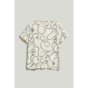 PÓLÓ GANT REG SAILING PRINT SS T-SHIRT CREAM kép