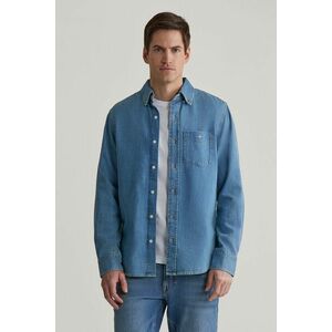 ING GANT REG DENIM SHIRT SEMI LIGHT BLUE WORN IN kép