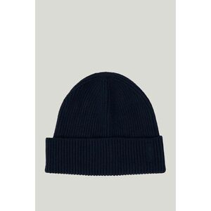 SAPKA GANT FINE KNITTED WOOL BEANIE EVENING BLUE kép