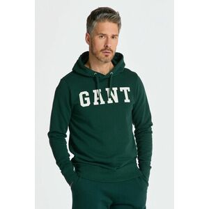 MELEGÍTŐ FELSŐ GANT MD. GANT SWEAT HOODIE TARTAN GREEN kép