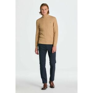 NADRÁG GANT SLIM BRUSHED TWO TONE TWILL PANTS EVENING BLUE kép