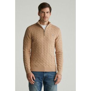 PULÓVER GANT COTTON CABLE HZ KHAKI MEL kép