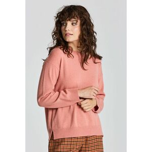 PULÓVER GANT D1. SUPERFINE LAMBSWOOL C-NECK TERRACOTTA PINK kép