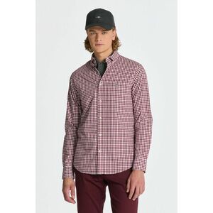 ING GANT REG POPLIN GINGHAM SHIRT PLUMPED RED kép