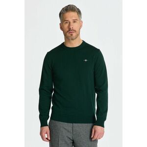 PULÓVER GANT CTN/WO C-NECK TARTAN GREEN kép