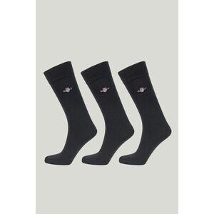 3-PACK ZOKNI GANT SHIELD SOCKS 3-PACK EBONY BLACK kép