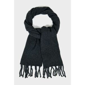 SÁL GANT UNISEX. FLUFFY WOOL KNIT SCARF ANTRACIT MELANGE kép