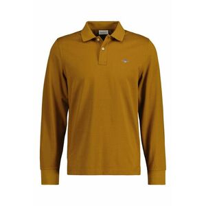 PÓLÓ GANT REG SHIELD LS PIQUE RUGGER WARM BROWN kép