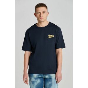 PÓLÓ GANT USA T-SHIRT EVENING BLUE kép