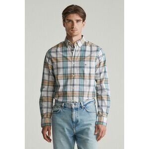 ING GANT REG CLASSIC POPLIN CHECK SHIRT WHITE kép