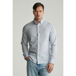 ING GANT SLIM MICRO PRINT SHIRT LIGHT BLUE kép