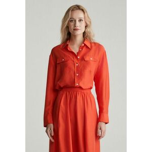 ING GANT REL HABOTAI SILK SHIRT ORANGE RED kép