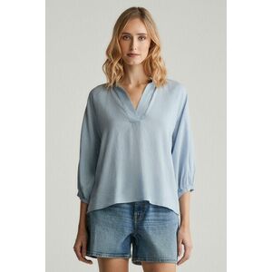 BLÚZ GANT LINEN SS BLOUSE LIGHT BLUE kép