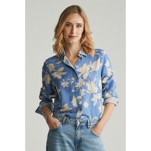 ING GANT REG FLORAL PRINT LINEN SHIRT PERFECT BLUE kép