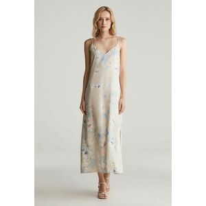 RUHA GANT FLORAL PRINT SLIP DRESS PUTTY kép