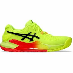 ASICS GEL-RESOLUTION 9 CLAY PARIS W Női teniszcipő, fényvisszaverő neon, méret 37 kép