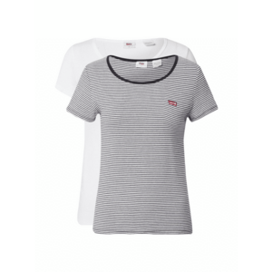 LEVI'S ® Póló '2Pack Crewneck Tee' vérvörös / fekete / fehér kép